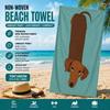 Chiot Teckel Serviette de Plage en Tissu Non-tissé Impression Plate Légère Séchage Rapide Serviette de Bain pour Yoga Gym Camping Voyage d'Été