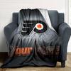 Name Custom Philadelphia Flyers Logo Print Flannel Blanket High Quality Warm Comfortable Cover for All Seasons Perfect for Gifts Home Decor