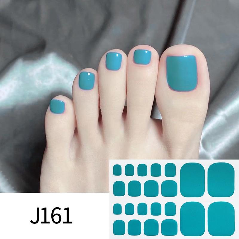 Solid-color Toenail Stickers, Macarons, Full-toe Toenail Stickers, Mixed Nail Plates, Starry Nail Art