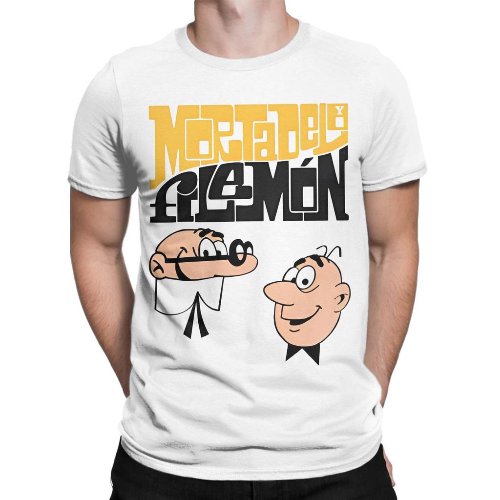 Mort & Phil Mortadelo y Filemón Merch Unisex T-Shirts Baumwoll-T-Shirt Neuankömmling T-Shirt Kleidung