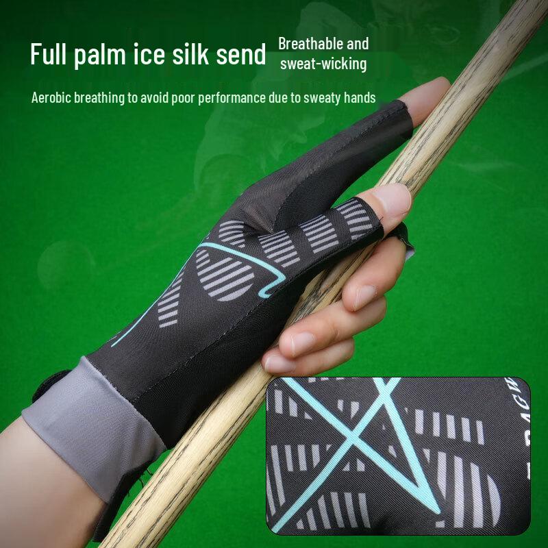 Three-Finger Breathable Billiard Glove