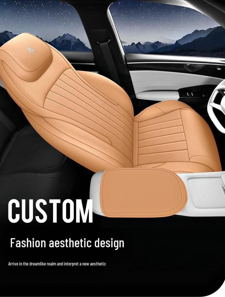 Universal Leather Seat Cover for 23 Galaxy L7 Models - Full Surround, All-Season Car Cushion
