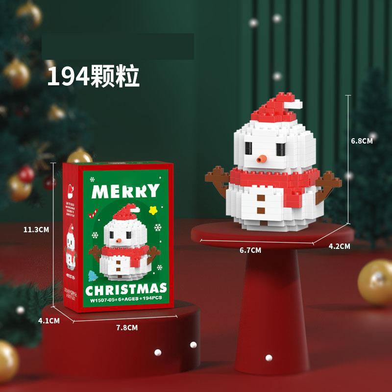 Christmas Gifts Reindeer Mini Building Blocks for Children Girl 6 Year Old christmas winter village mini blocks construction set