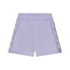 Color Block Side Knit Sports Shorts Women Shorts Mousse-Purple F11W229605FVT