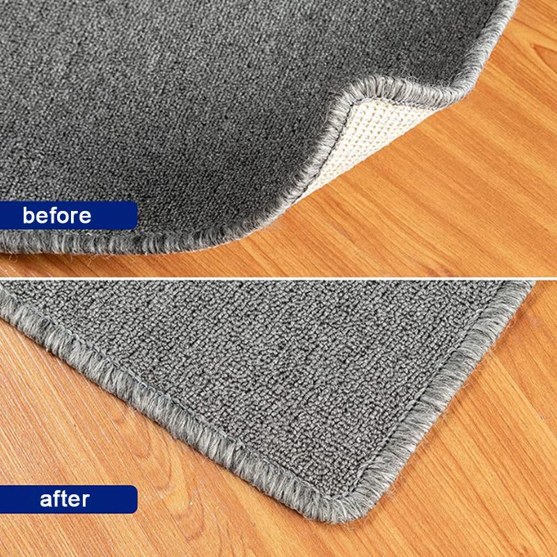 16pcs  Floor Rug Mat Tape Gripper Corner Pad Carpet Non-slip Sticker Reusable Washable Anti Curling Carpet Patch Fixed Stickers
