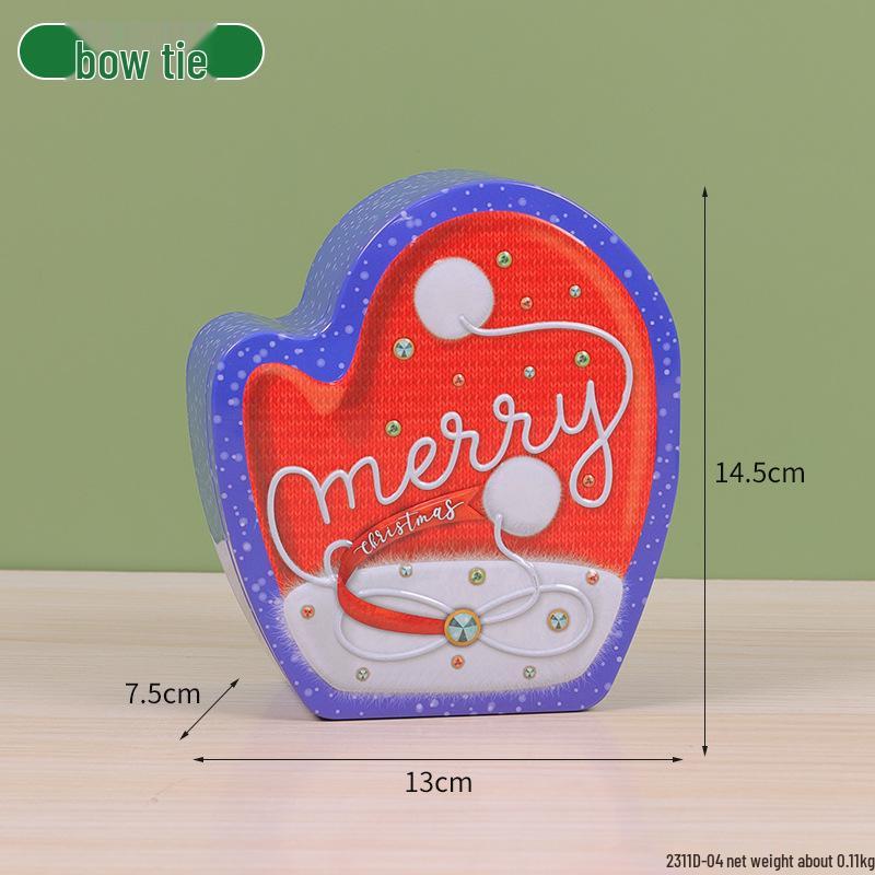 Christmas Gingerbread Man & Santa Claus Tin Cookie and Candy Storage Box