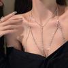 Sexy   Round Beads Waist Chain Beach Bra Bikini Chest Chain Zircon Tassel Women Body Chain Jewelry Accessories