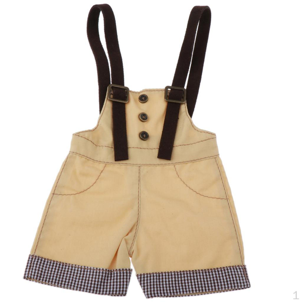 Ubranka dla lalek Spodnie na szelkach Spodnie Tkanina Moda Przebranie