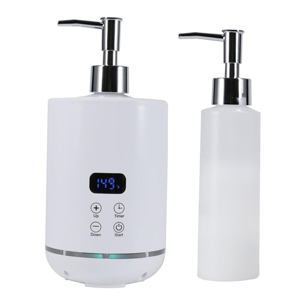 Massage Oil Warmer Home Adjustable Temperature SPA with Bottle Dispenser White