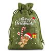 12pcs Christmas Linen Drawstring Bag Drawstring Bag Gift Bag Cloth Bag Christmas Gift Bag Set Drawstring Bag