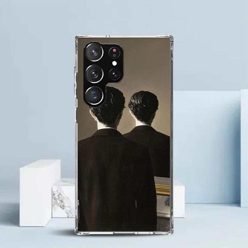 Rene Magritte Art Soft Cover for Samsung Galaxy S25 Edge S26 S24 S23 Ultra Phone Case S22 S21 Plus S20 FE Print Pattern Shell Ga