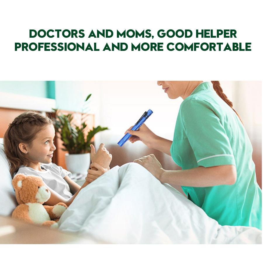 Portable Mini LED EDC Flashlight With Pen Clip Handheld Ultra Pocket Torch Use AAA Battery For Outdoor Emergency Lamp Kids Gift