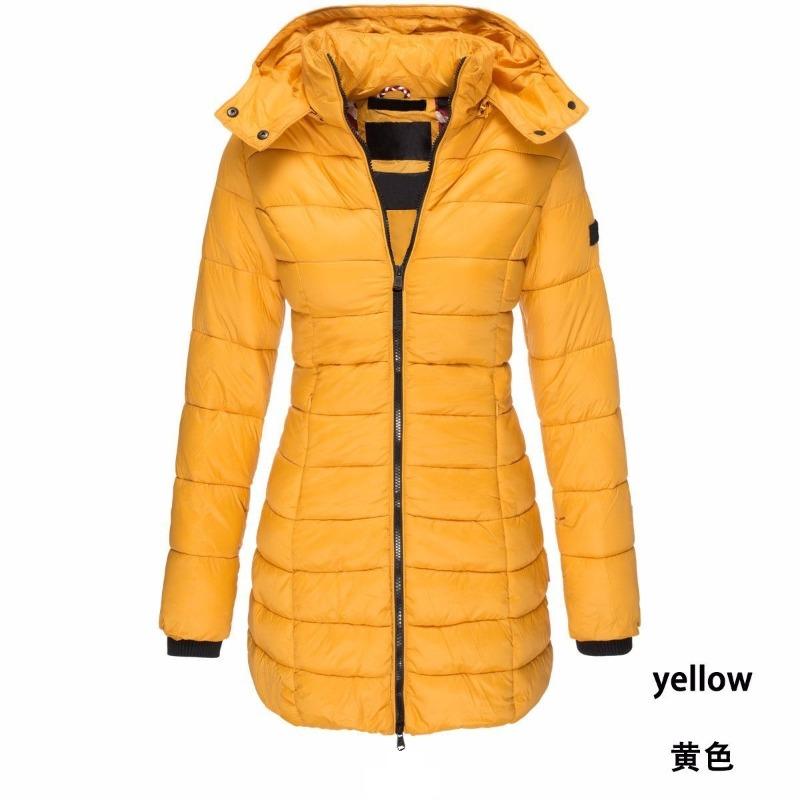 Winter women's cotton-padded clothes women's medium and long slim-fitting cotton-padded jackets, warm down cotton-padded clothes