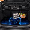 1Pcs 1Pc Blue Black Mysterious Black Panther Car Trunk Mat Anti Slip Cargo Liner Waterproof Storage Protector for SUV Sedan