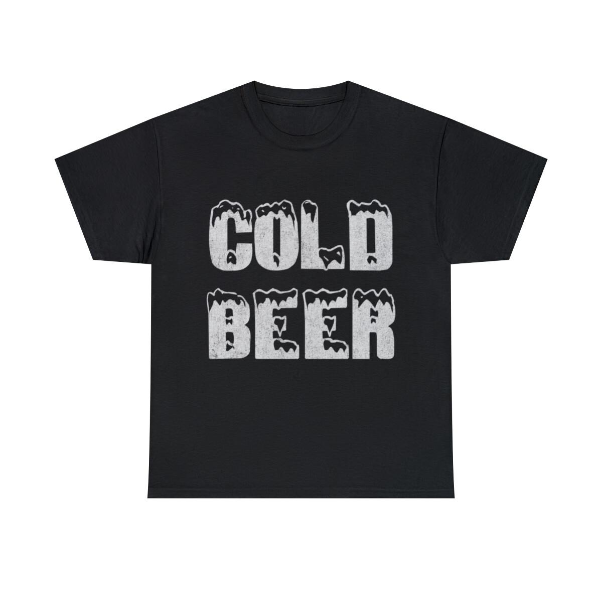 Retro Cold Beer Graphic Tee Shirt, S-5XL S