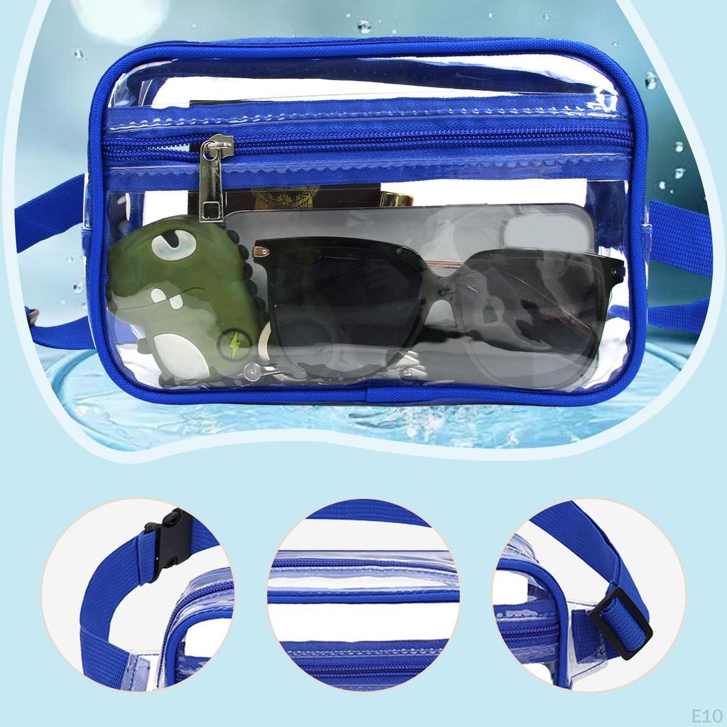 Clear Fanny Pack Waist Bag Crossbody Purse for Festival Concerts Hiking Travel