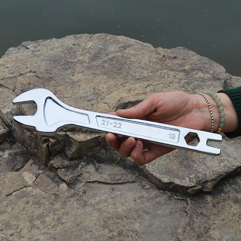 Fixed Double Head Ratchet Wrench Combination Spanner Metal Scaffold Tool Ideal For Builders And Technicians