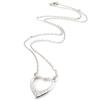 Les Trésors De Lily [J0866] - White 'Love' Silver Necklace