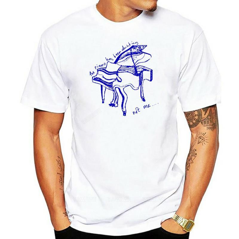 Cotton Inspired By Tom Waits T Shirt The Piano Has Been Drinking Classic Rock Tshirt Man Summer Short Sleeve Brand Tshirts