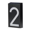 Solar Powered 0-9 LED Light House Address Number Street Road Doorplate Wall Lamp