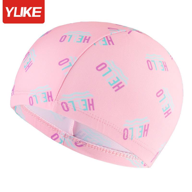 Pressure-Free Cute Cartoon Swim Cap for Kids with Long or Short Hair