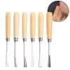 6 Pieces Wood Carving Chisels Craft Hand Tools Carving Chisels DIY Tools for Woodblock Printing