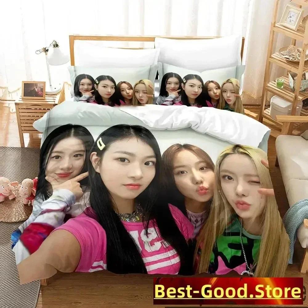 KPOP FIFTY FIFTY Merch Cupid Album Bedding Set Duvet Cover Sheet Printed Pillowcase Bed Full Queen King Size Comforter Bedroom