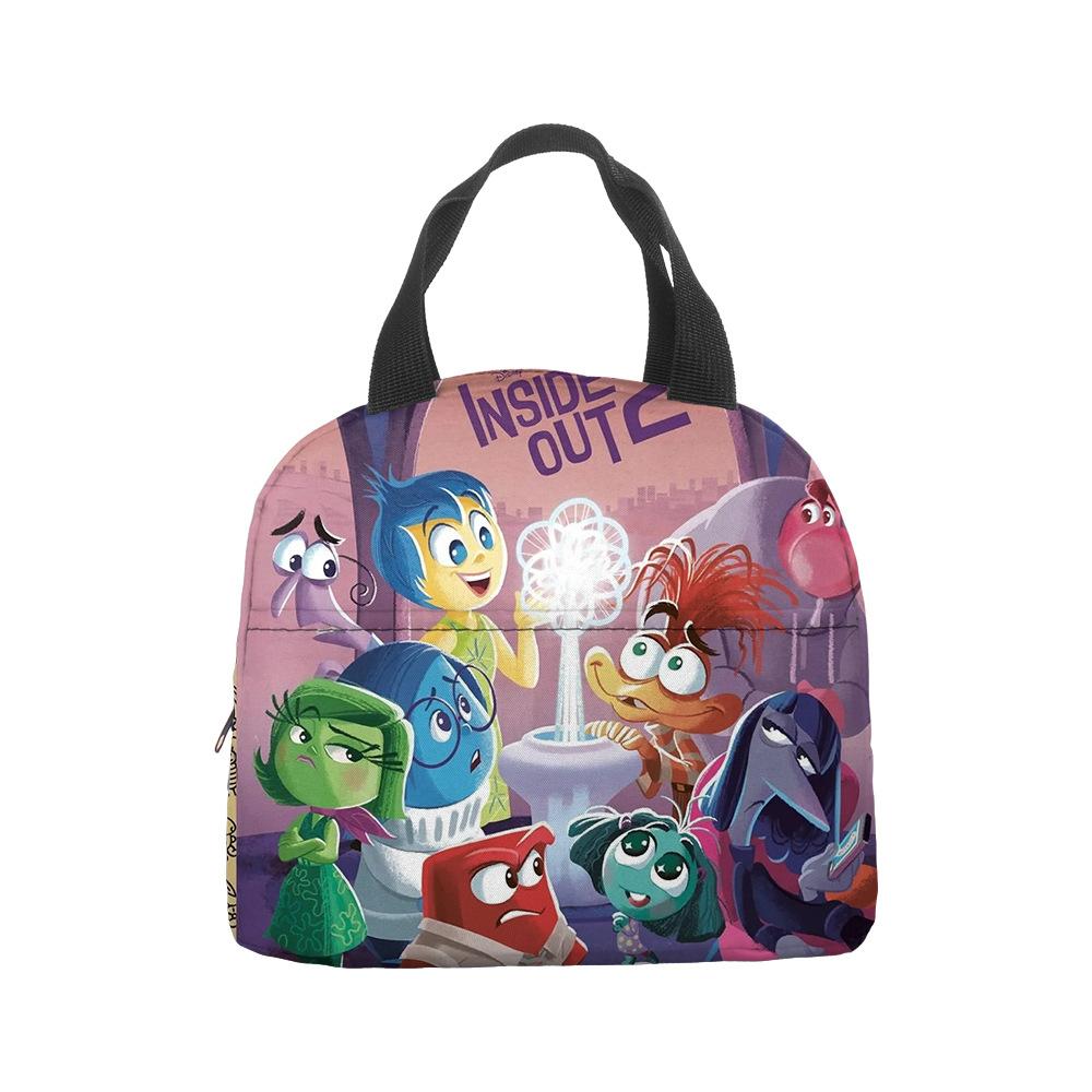 Mind Secret Service 2Inside Out 2 Plush Insulated Lunch Box Bag Portable Foil Ice Bag Picnic Bag