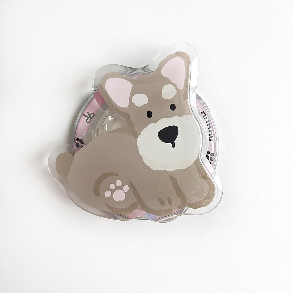 Magsafe Magnetischer Cartoon Handy Airbag Ständer - Einziehbarer Acryl Desktop Halter