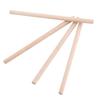 200pcs 1/8 X 3.94 Inch Round Wood Sticks Round Shape Hardwood Dowel Pins DIY Projects