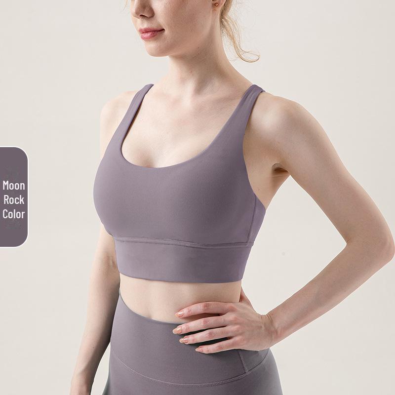 High-Intensity-Sport-BH für Damen mit überkreuztem Rücken – stoßfeste Yoga-Weste