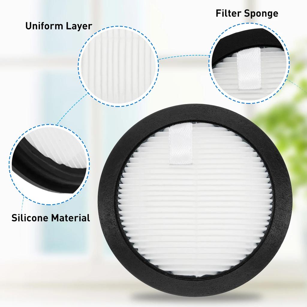 HOME TIMES 2/4 Pcs HEPA Filter for Silvercrest SHAZB 29.6 B2,Suitable for SHAZB 29.6 B2 Cordless Vacuum Cleaner