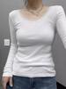 2024 Spring Pure Desire Lace Off-Shoulder Long Sleeve Women's Base Layer Top