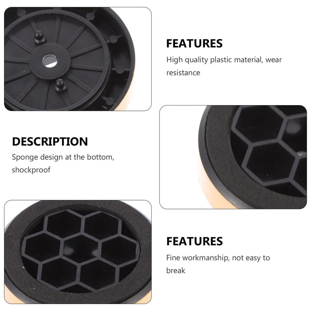 Ciieeo Amplifier Foot Vibration Damping Base Pads for Speakers and Computer Vibration 12 57x13mm Pads, Stands, Insulators, Chassis, Plastic,
