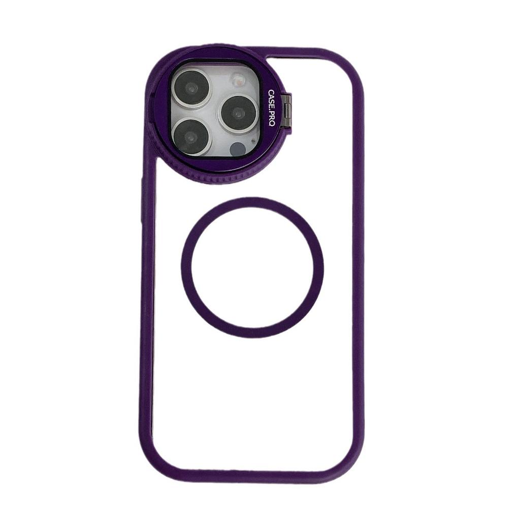 Transparent lens holder Magnetic mobile phone case for Apple 17PROMAX trend 16 Lens protection 12 personality 11