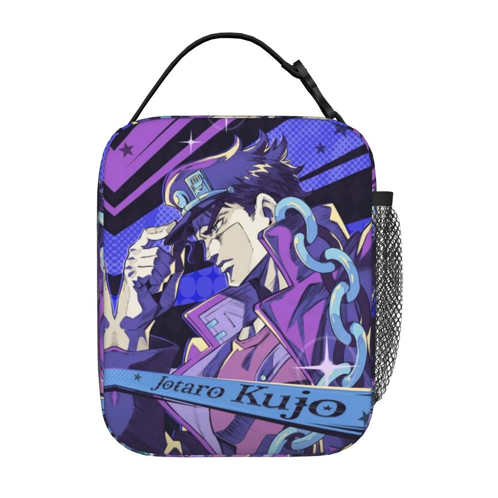 Back To School Season JoJo's Bizarre Adventure Lunch Box Bag Jotaro Kujo (1) New Casual Personalised Food Storage Lunch Bag