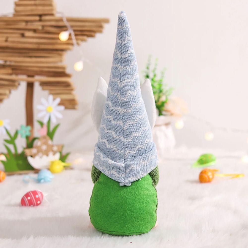 Strickstoff Gestrickte gesichtslose Puppe mit Ei Hase Puppe Niedliches Design Zwergpuppe Heimdekoration