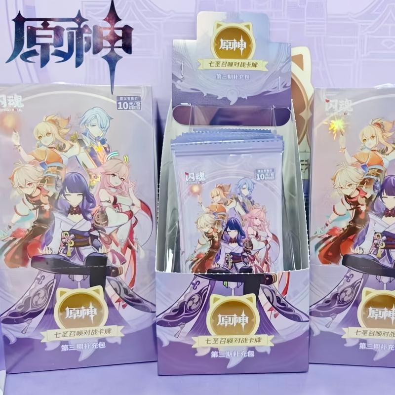 Discover Intime Genshin Impact Card Vol.3 Genius Invokation Tcg Battle Card Anime Character Competitive Booster Activity Collection Cards In Stock