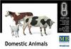 Master Box Livestock 2 Cows and 1 Plastic MB35066 1/35 Set, Goat, Model,