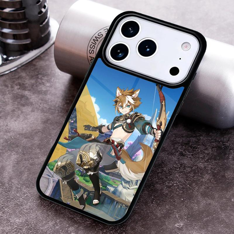 Genshin Impact Gorou Phone Case for iPhone 17 16 15 Pro Max Air 14 13 12 11 Plus Shockproof Cover