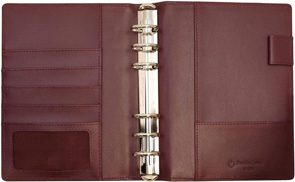 Franklin Planner Daily Starter Kit, 12-Month Edition, Starting July 2024, Compact Size, Burgundy, 86159