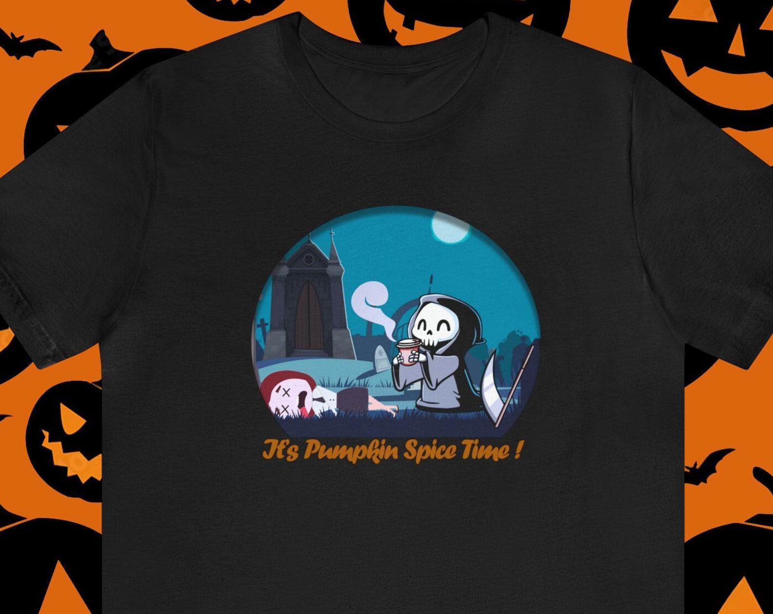 Halloween Must-Have: Grim Reaper It s Pumpkin Spice Time Shirt 3XL