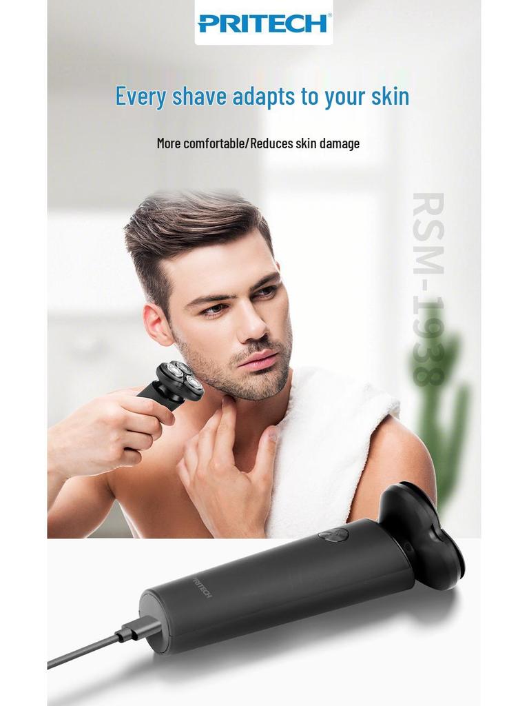 Pichi 4D Rechargeable Multifunction Electric Shaver for Men