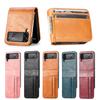 Full Coverage Leather Wallet Case for Samsung Galaxy Z Flip 6 5 4 3 5G Flip3 Non-Slip Cards Pocket Folding Phone Bag Book Cover