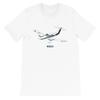 Airplane T-shirt (Blue/Red) AIR2554L3-BR1 - Personalized with Your N#