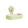 Flower Suction Cup Soap Box, Household Wall-mounted Non-drilling Bathroom Soap Draining Rack, Bathroom Soap Box