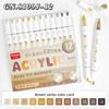 GUANGNA 168/12 Farben Große Kapazität Highlight Direkter Flüssiger Acryl-Gel-Stift Morandi Stift Mehrfarbiger Marker Schulbedarf