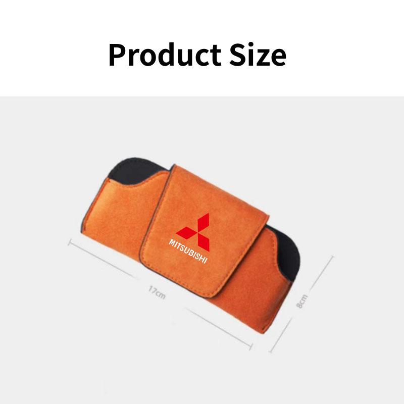 Car Glasses Box Sun Visor Eyeglass Case for Mitsubishi Eclipse Lancer Outlander Pajero ASX Colt I200 Space Delica Star Sunglasse