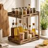 Multi-Functional Kitchen Countertop Spice Rack with Jars