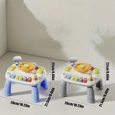 Baby Toys Educational Game Tables Early Education Toys Children'S Music And Light Multi-Functional Steering Wheel